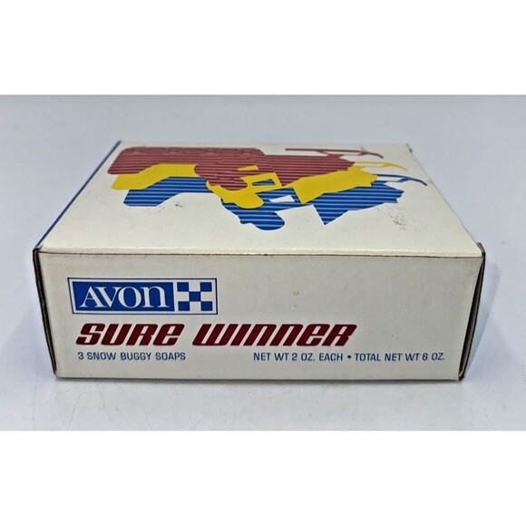 Vintage Avon SURE WINNER 3 Snow Buggy Snowmobile Soaps New Old Stock 1970s - Picture 7 of 10